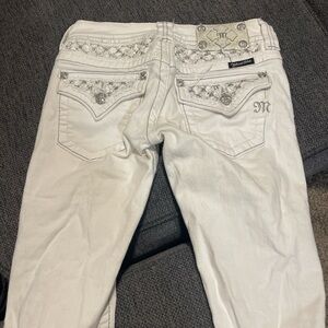 Miss Me White Embellished Jeans
